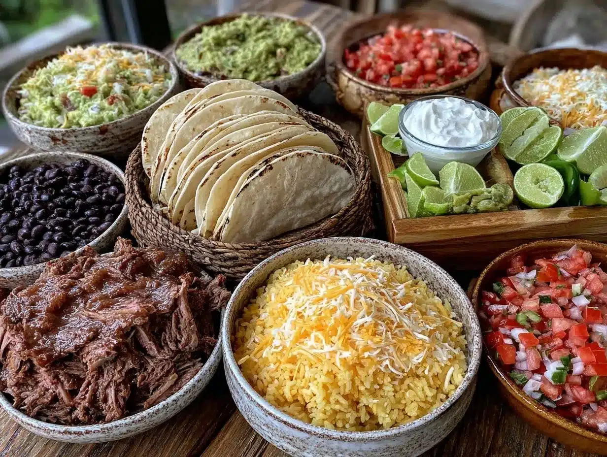 perfect taco bar setup preparation steps