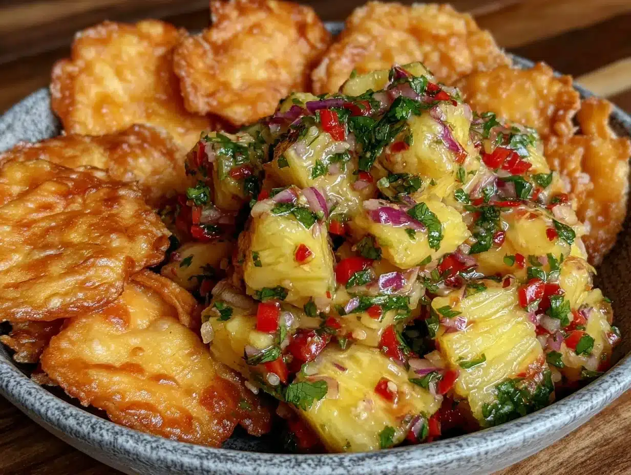 pineapple salsa preparation steps