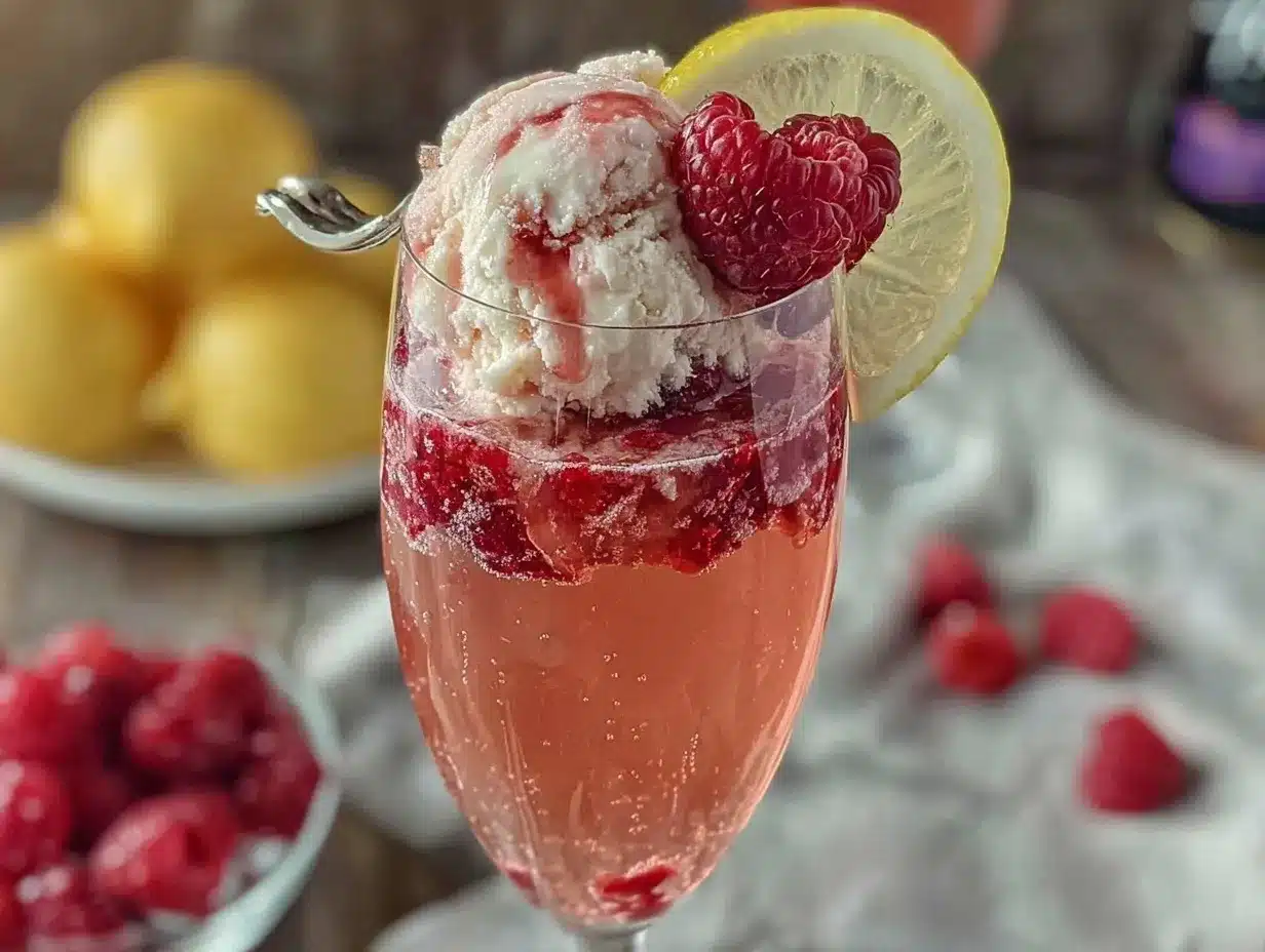 pink lemonade mimosa preparation steps