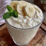 protein smoothie with greek yogurt and banana - featured image