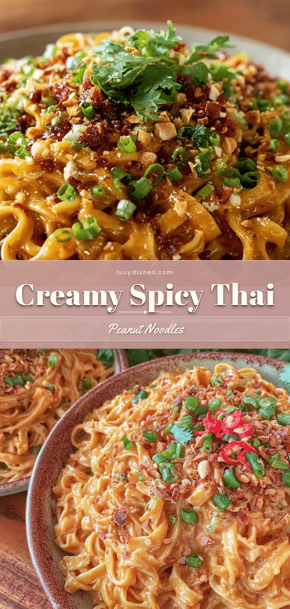 Quick Creamy Thai Peanut Noodles recipe