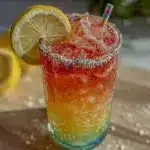 rainbow lemonade drink recipe for kids - featured image
