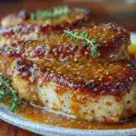 savory pan seared pork chops - featured image