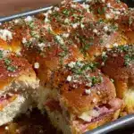 sheet pan ham sliders - featured image