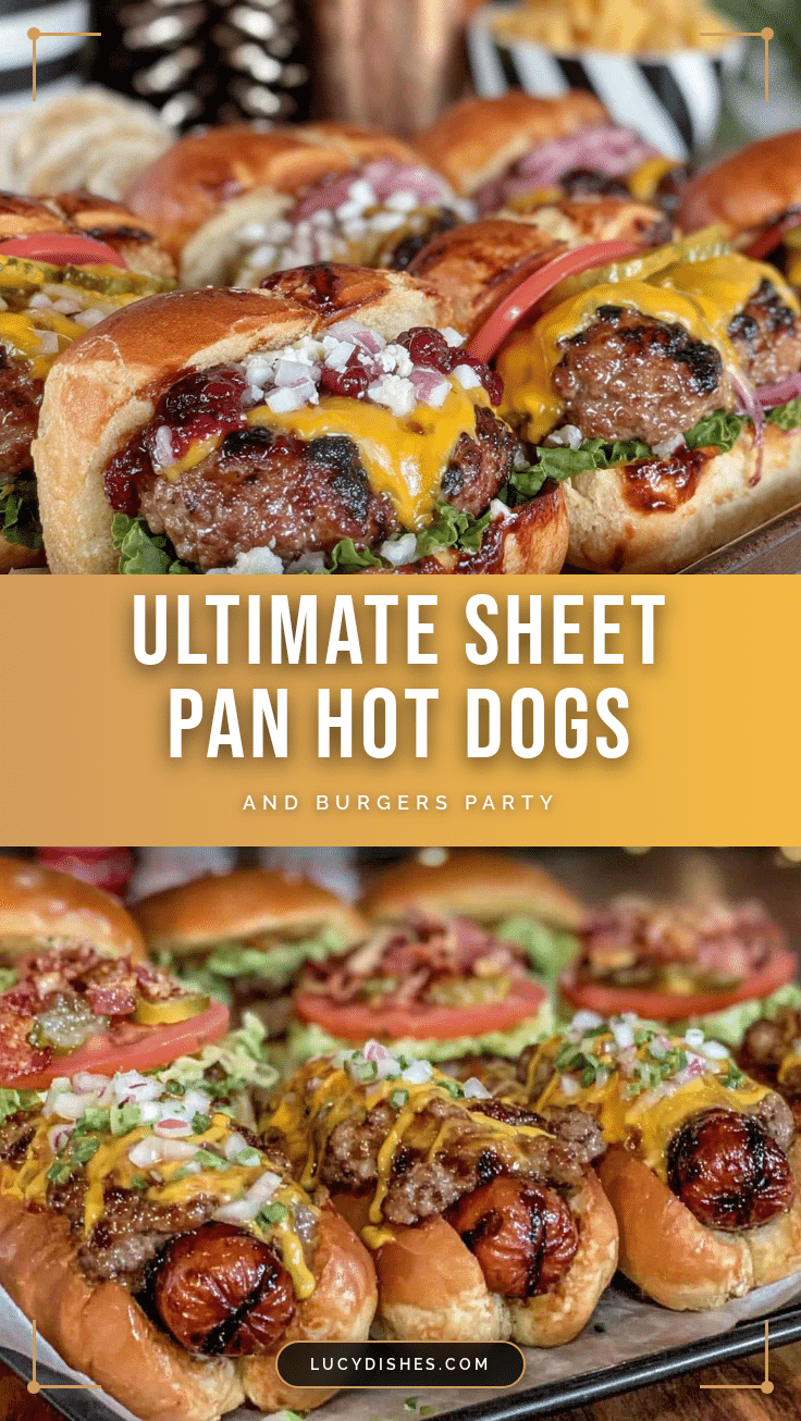 sheet pan hot dogs and burgers recipe