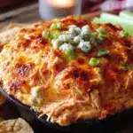 slow cooker buffalo chicken dip - featured image