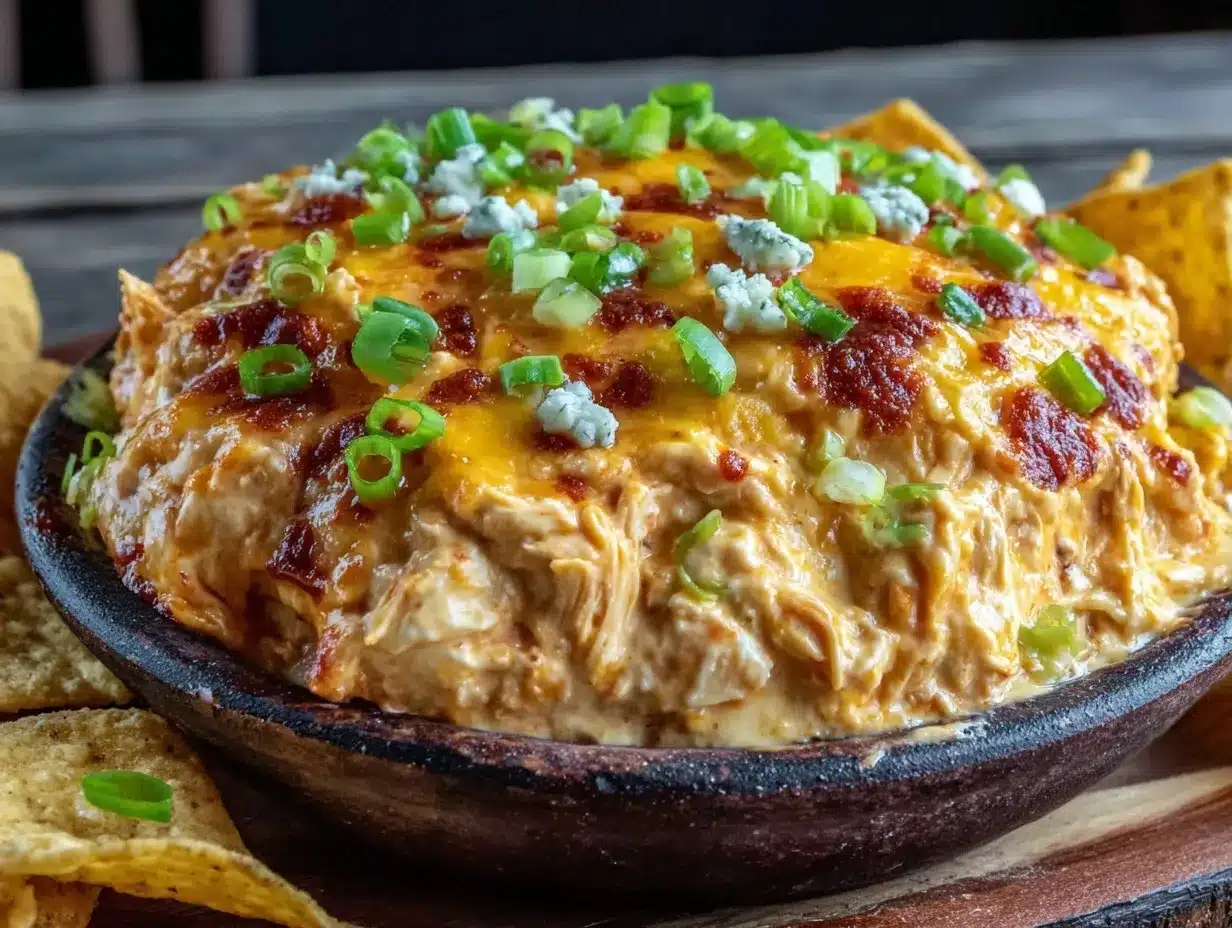 slow cooker buffalo chicken dip preparation steps