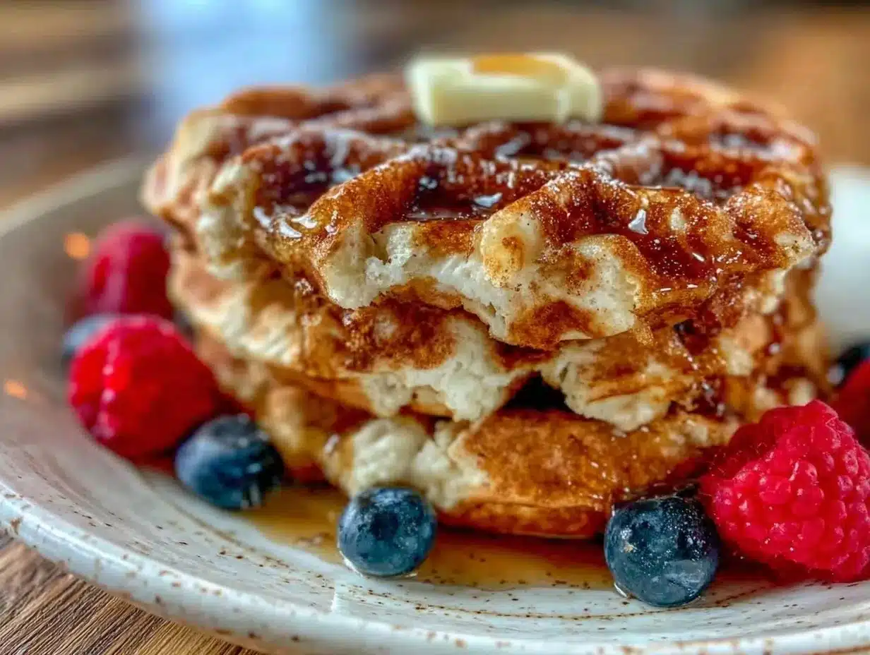 sourdough discard waffles preparation steps