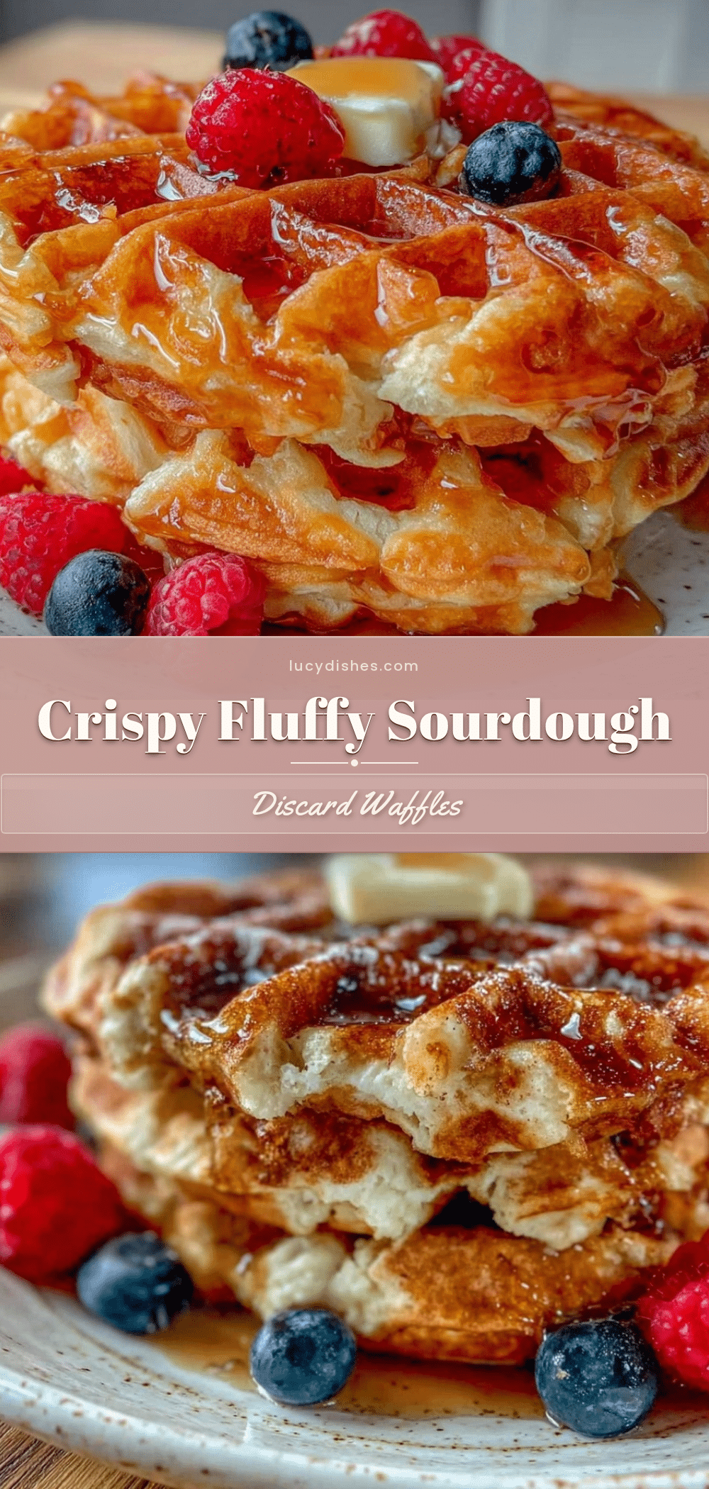 sourdough discard waffles recipe