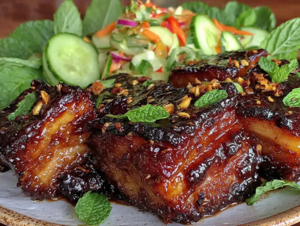 sticky Asian pork belly - featured image