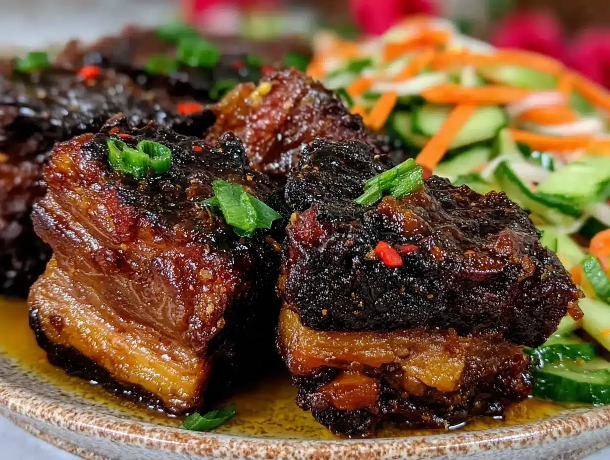 sticky Asian pork belly preparation steps