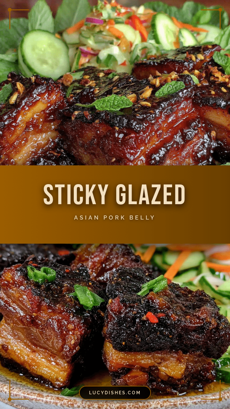 sticky Asian pork belly recipe