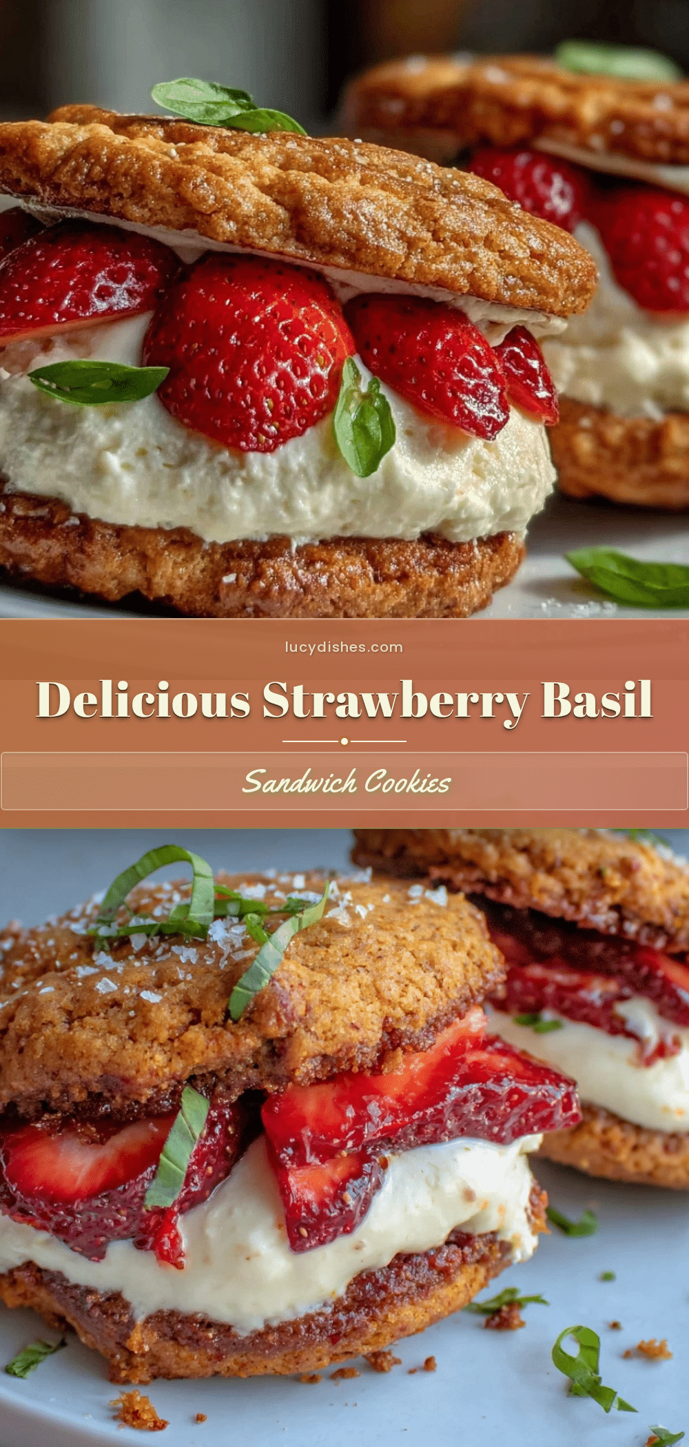 strawberry basil sandwich cookies recipe