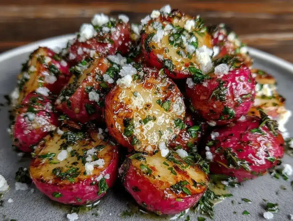 tender butter roasted radishes - featured image