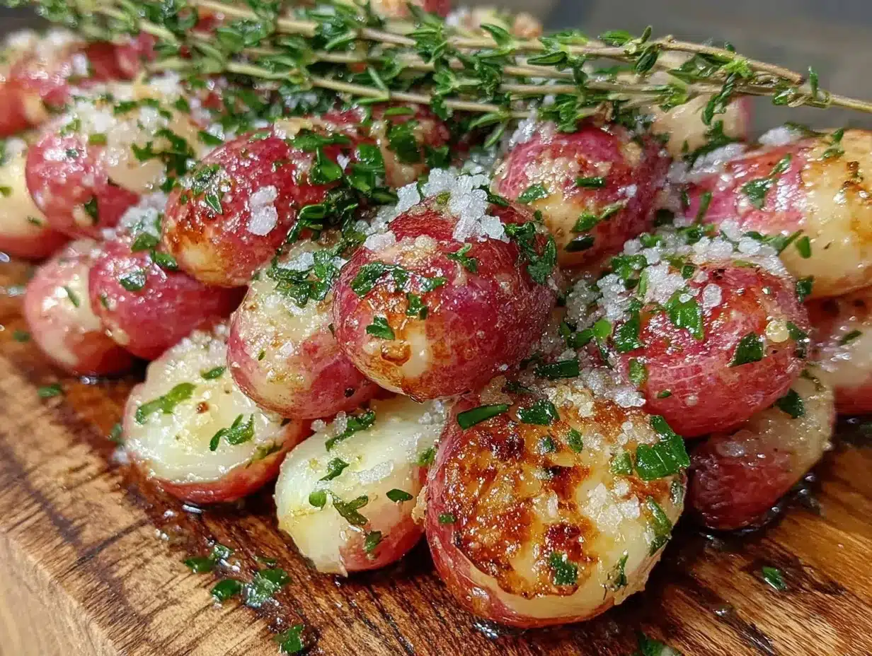 tender butter roasted radishes preparation steps