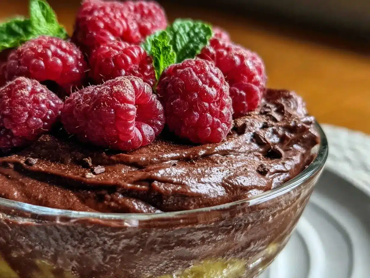 vegan chocolate avocado mousse preparation steps