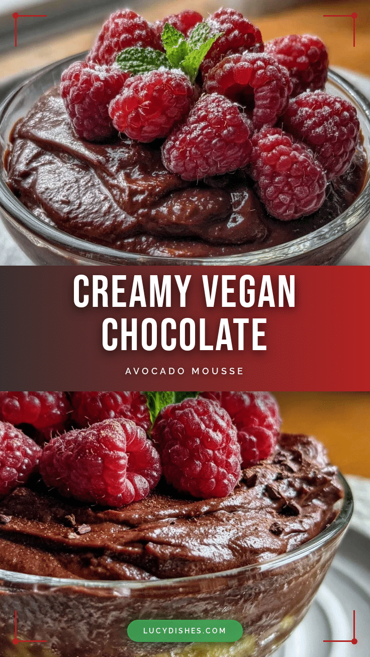 vegan chocolate avocado mousse recipe