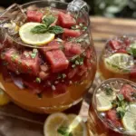 watermelon lemonade sangria - featured image