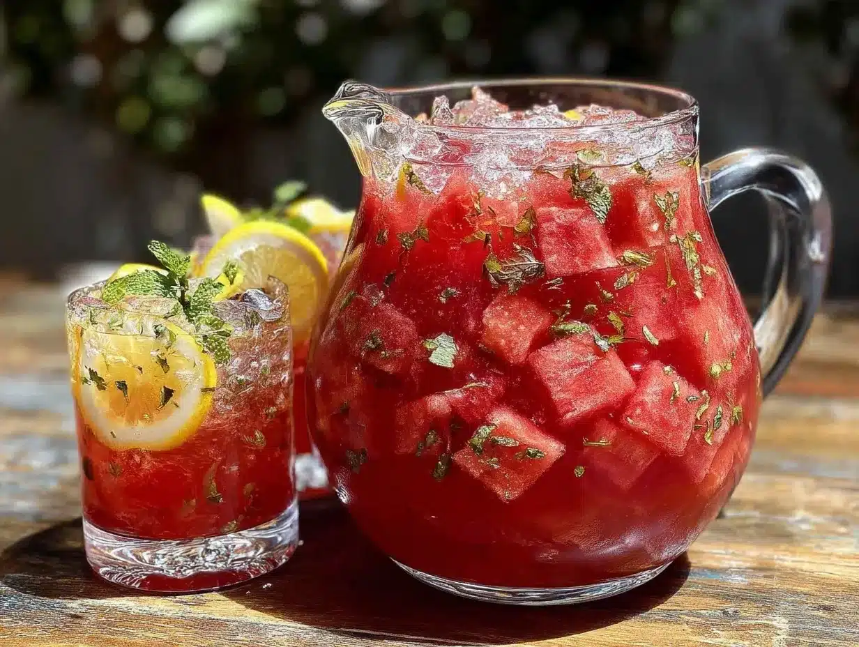 watermelon lemonade sangria preparation steps