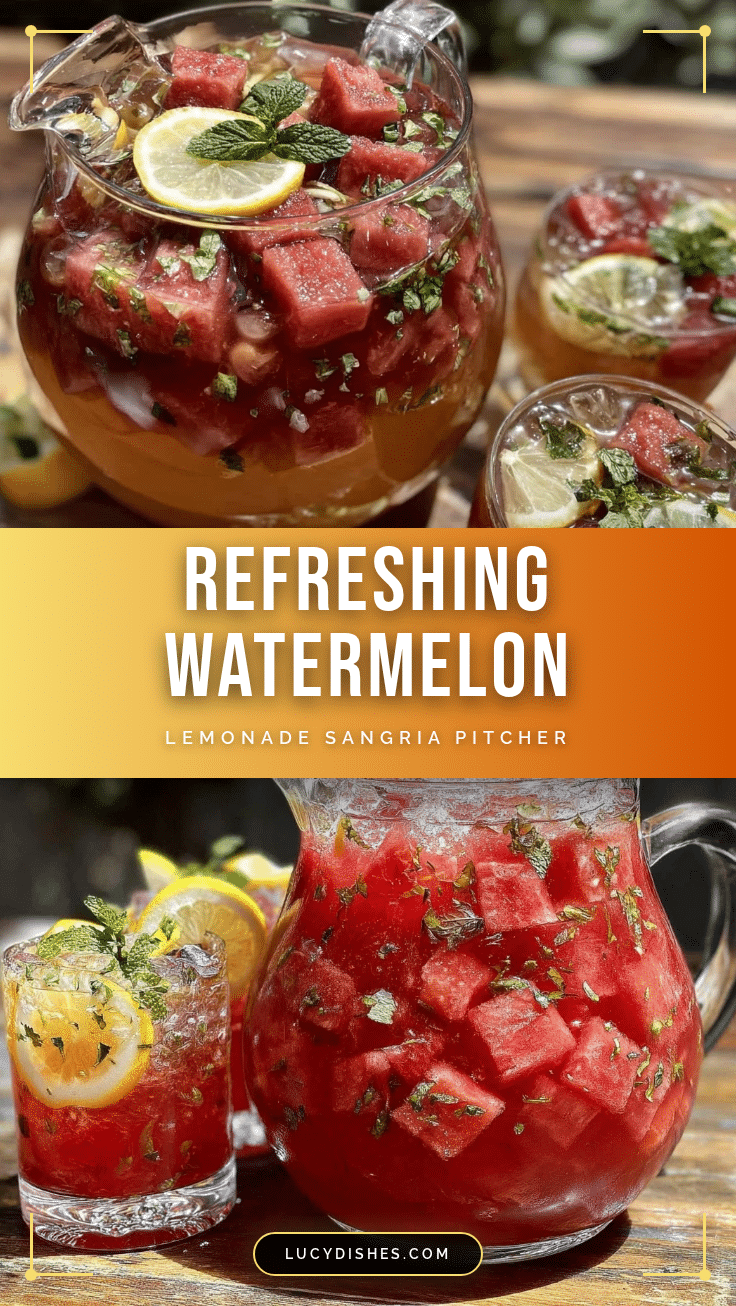 watermelon lemonade sangria recipe