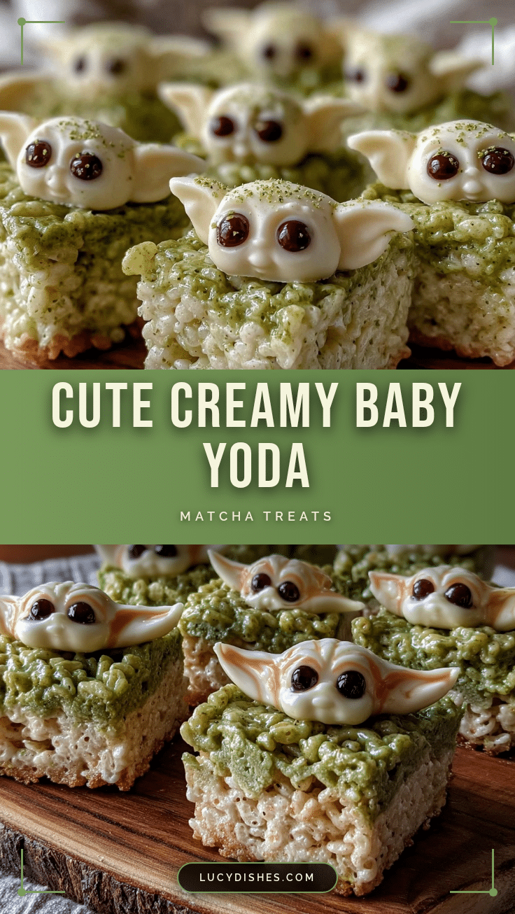 baby yoda matcha rice krispie treats recipe