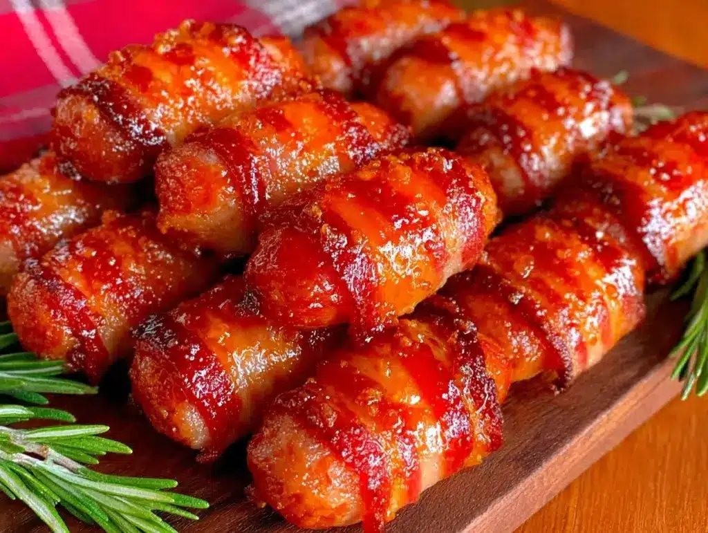 bacon wrapped smokies - featured image