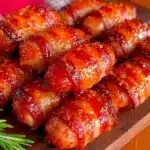 bacon wrapped smokies - featured image