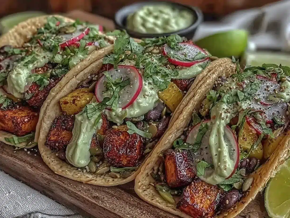 black bean sweet potato tacos preparation steps