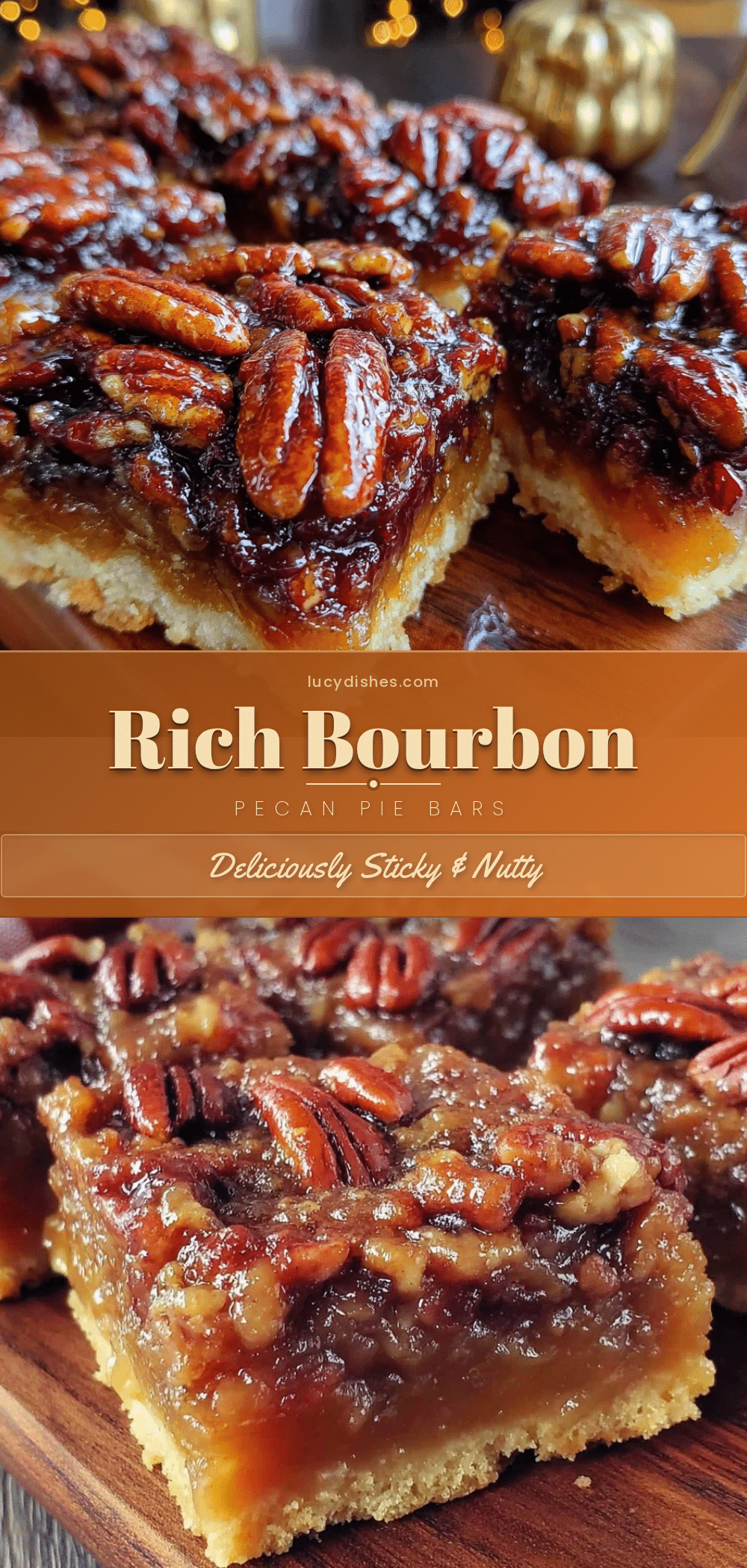 bourbon pecan pie bars recipe