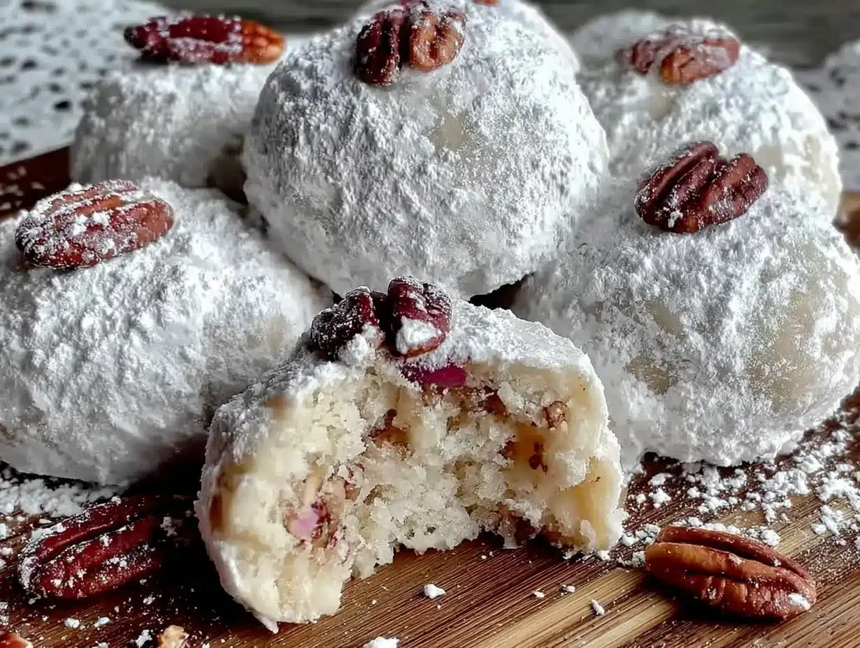 buttery snowball cookies preparation steps