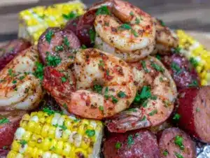 cajun shrimp boil foil packets - featured image