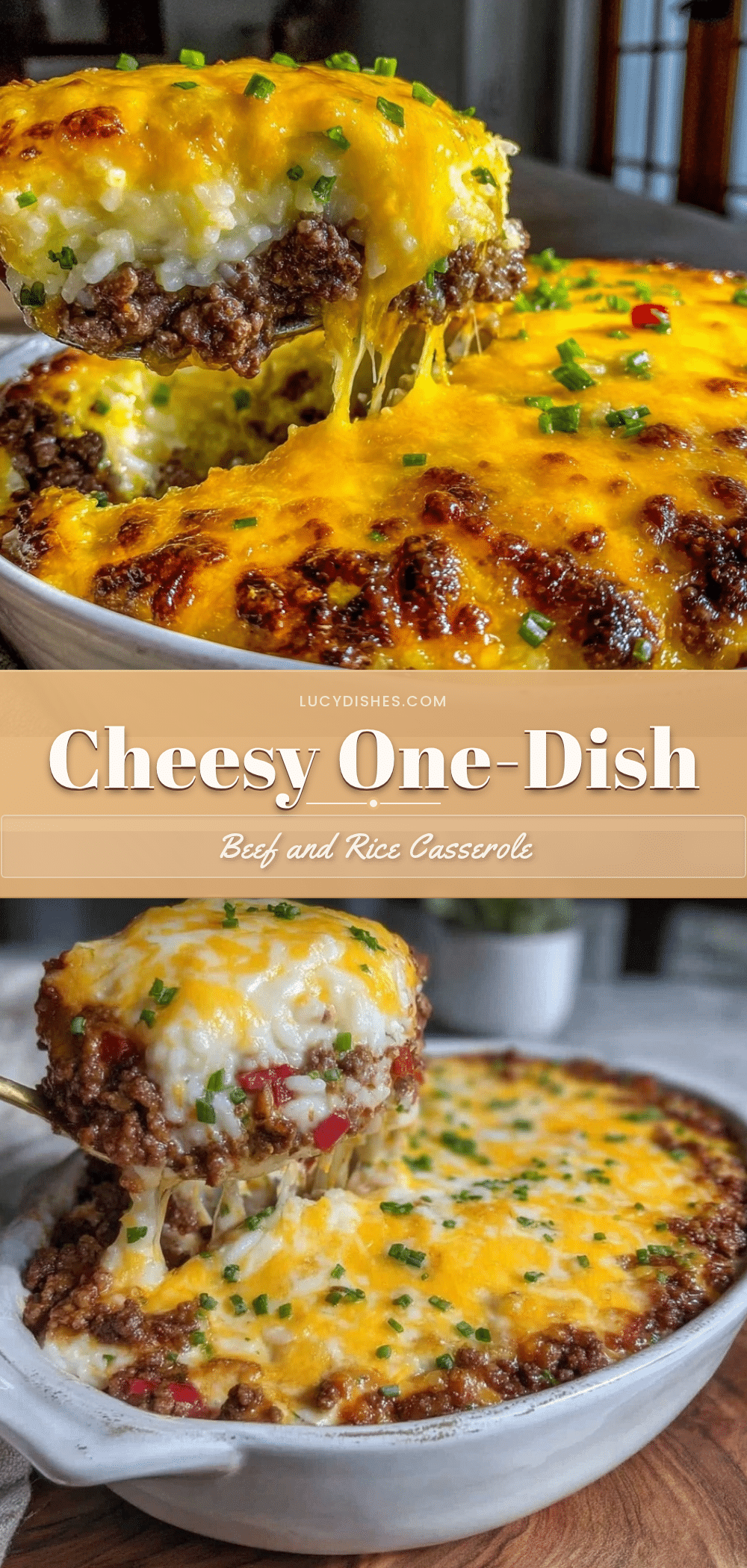 cheesy ground beef and rice casserole recipe