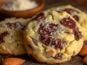 chewy almond flour chocolate chip cookies gluten-free - featured image
