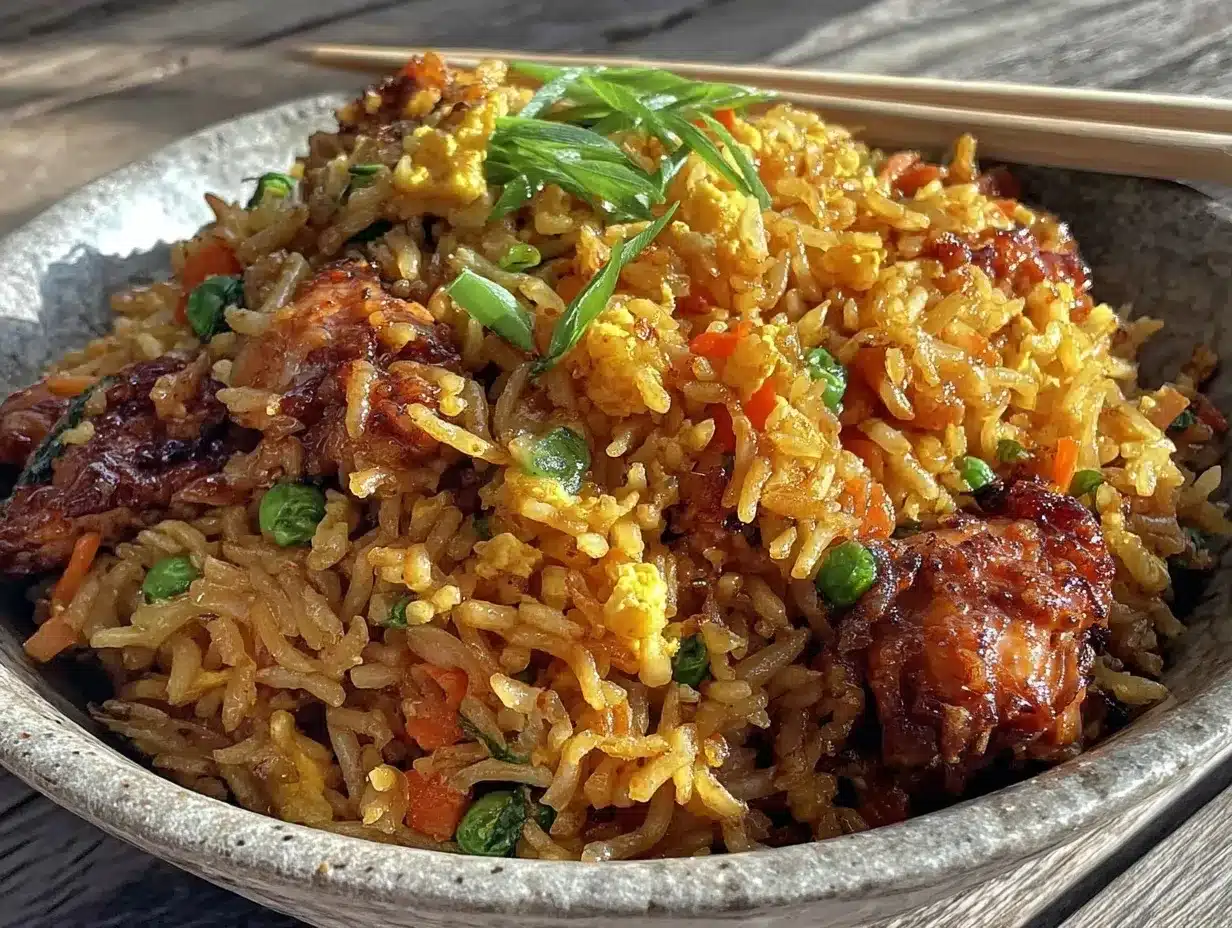 chicken fried rice preparation steps