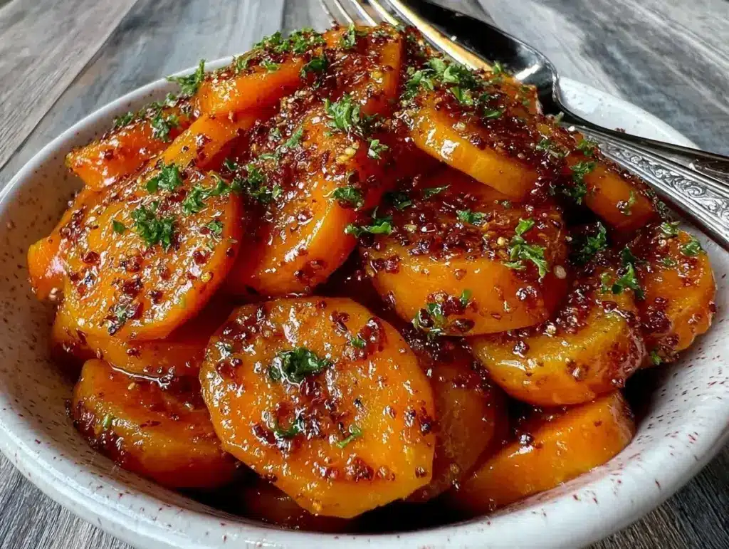 cozy crockpot brown sugar carrots - featured image