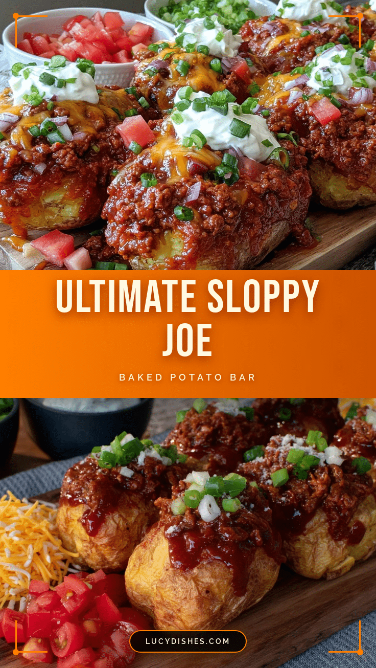 cozy sloppy joe baked potato bar recipe