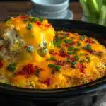 creamy buffalo chicken dip slow cooker - featured image