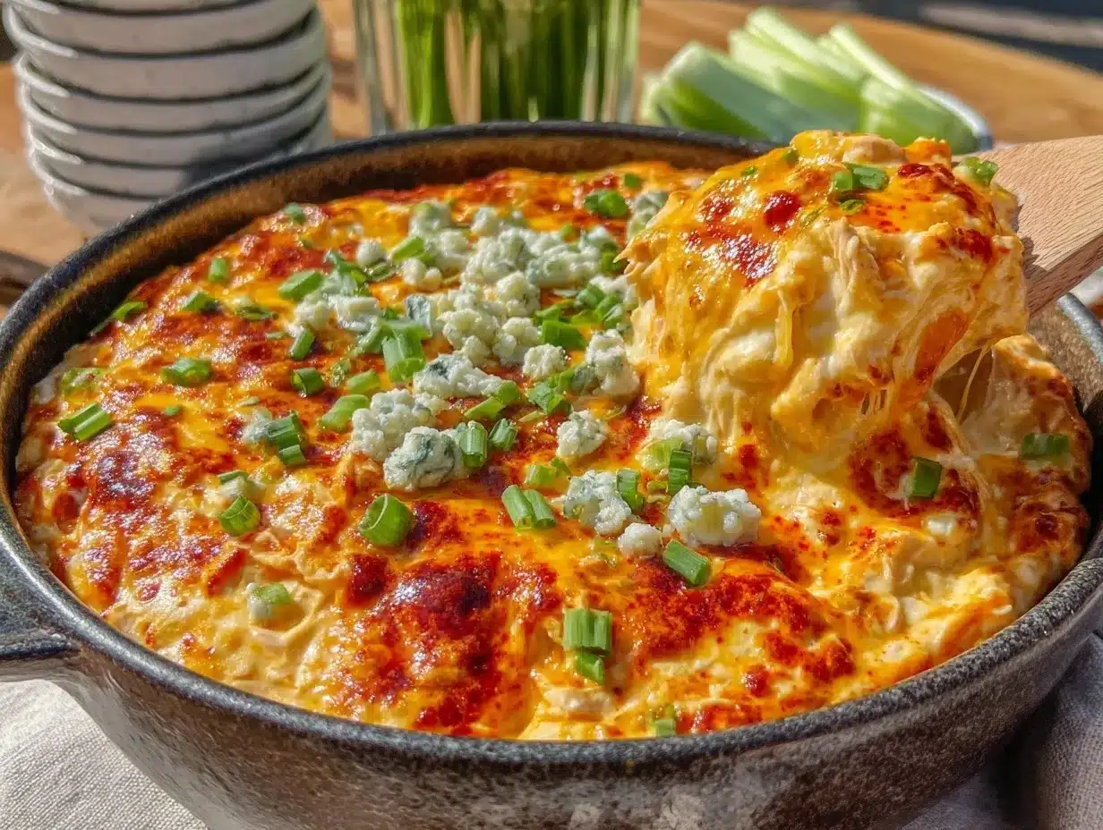 creamy buffalo chicken dip slow cooker preparation steps