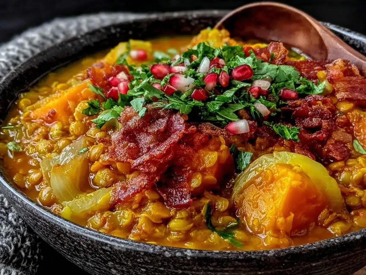 creamy coconut lentil curry preparation steps