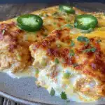 creamy jalapeño chicken enchiladas - featured image