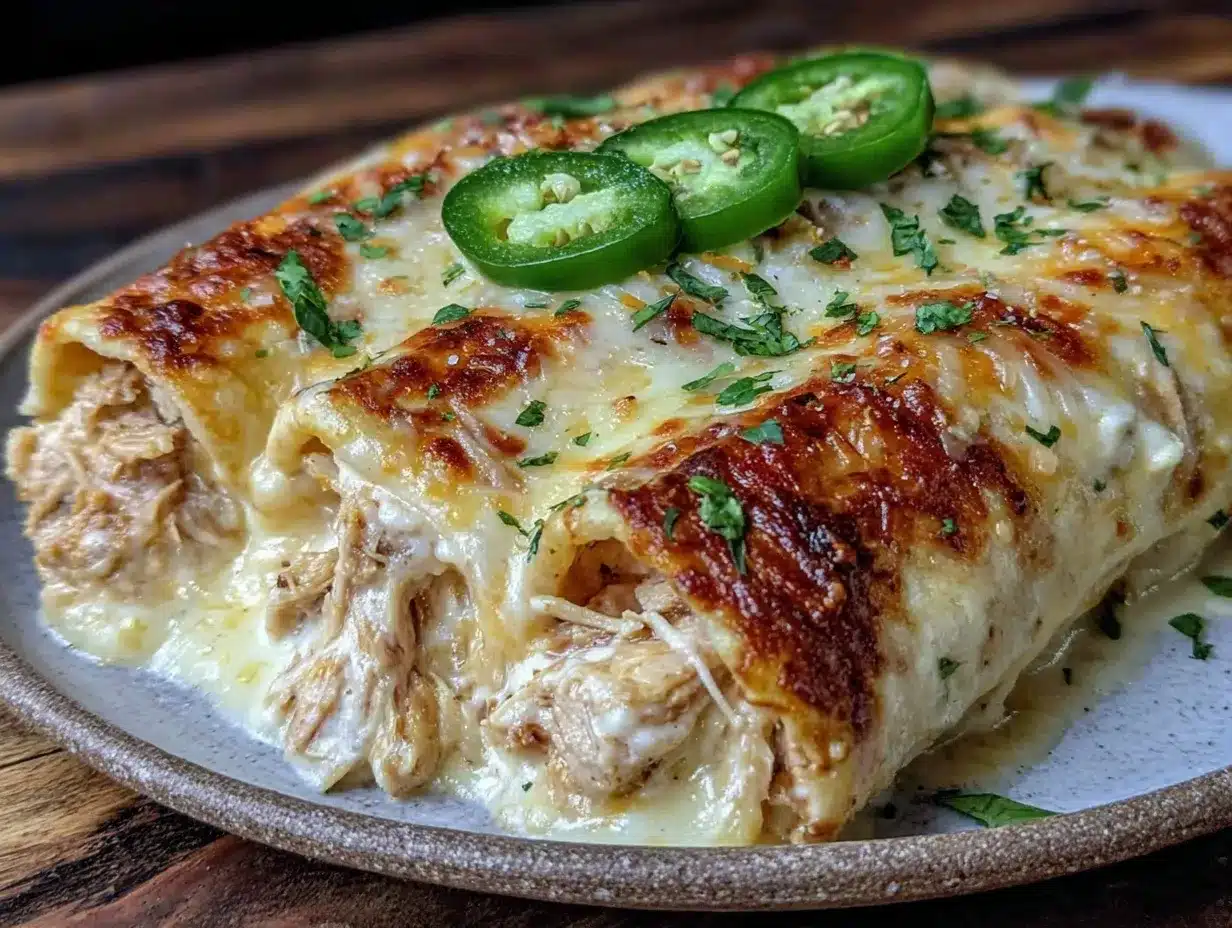 creamy jalapeño chicken enchiladas preparation steps
