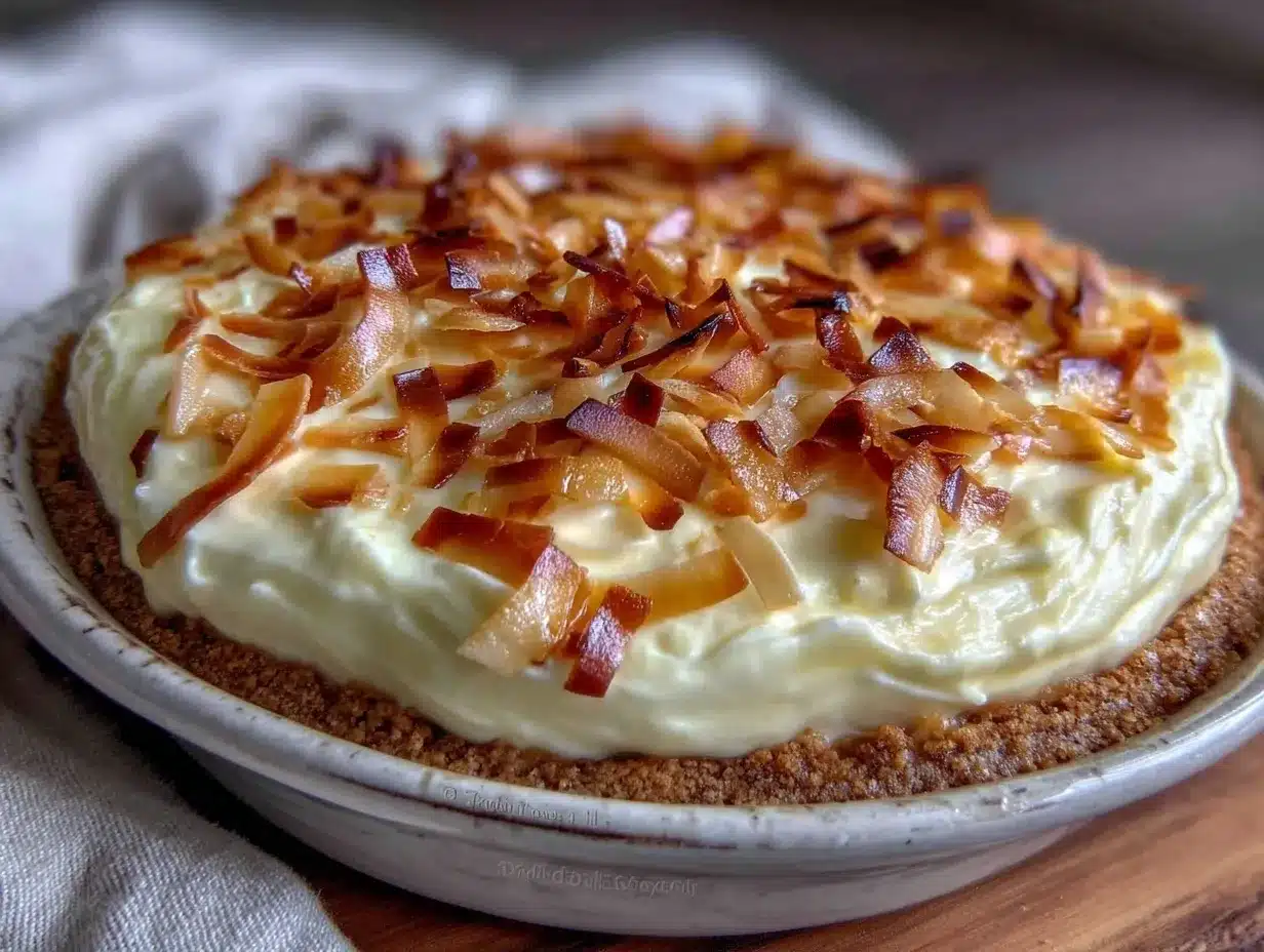 creamy no-bake coconut cream pie recipe preparation steps
