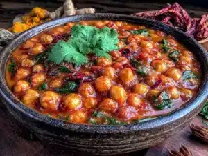 creamy one-pot vegan chickpea tikka masala - featured image