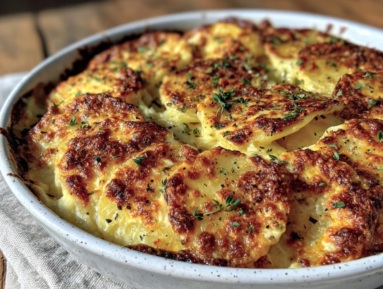 creamy scalloped potatoes with gruyère preparation steps