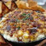 creamy street corn elote dip - featured image