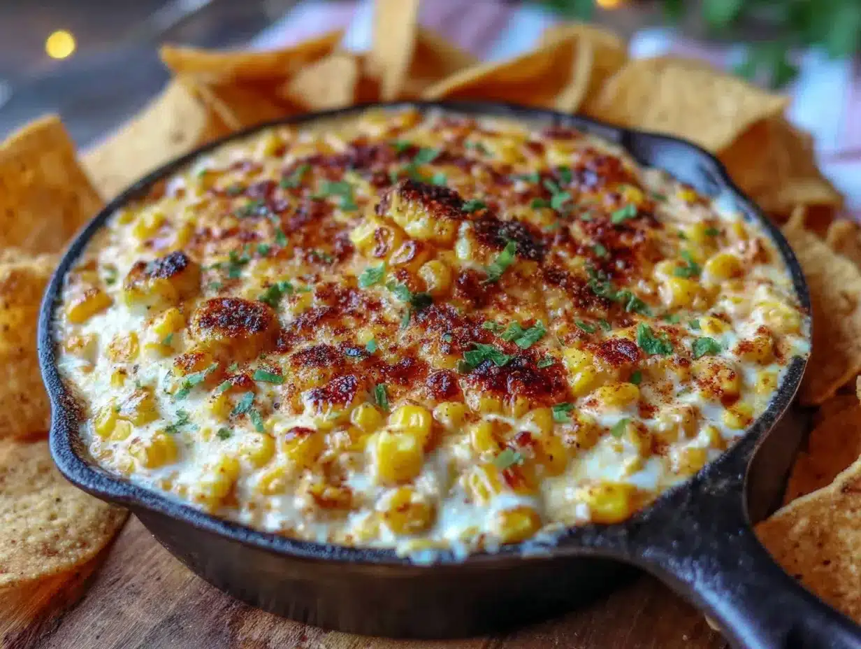 creamy street corn elote dip preparation steps