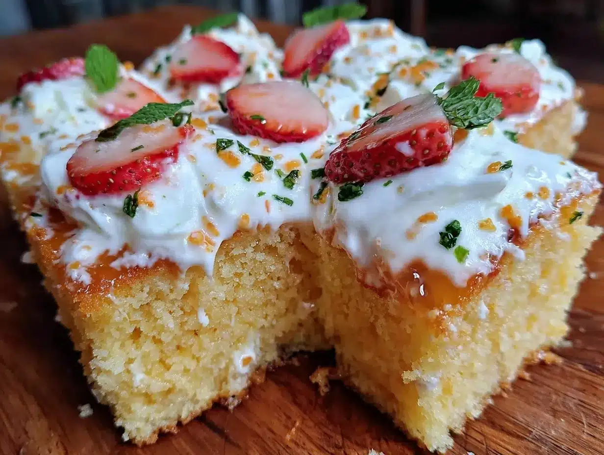 creamy tres leches sheet cake preparation steps