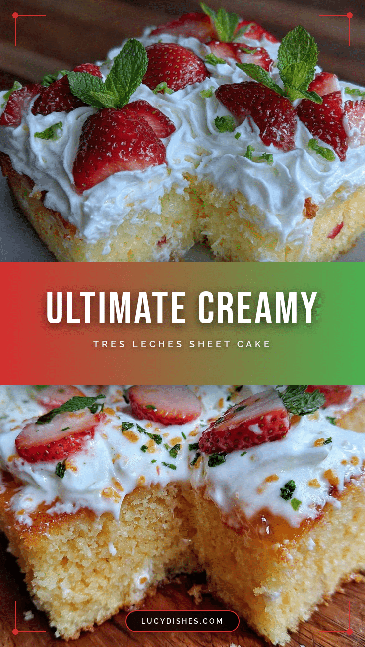 creamy tres leches sheet cake recipe