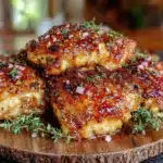 crispy air fryer chicken thighs - featured image