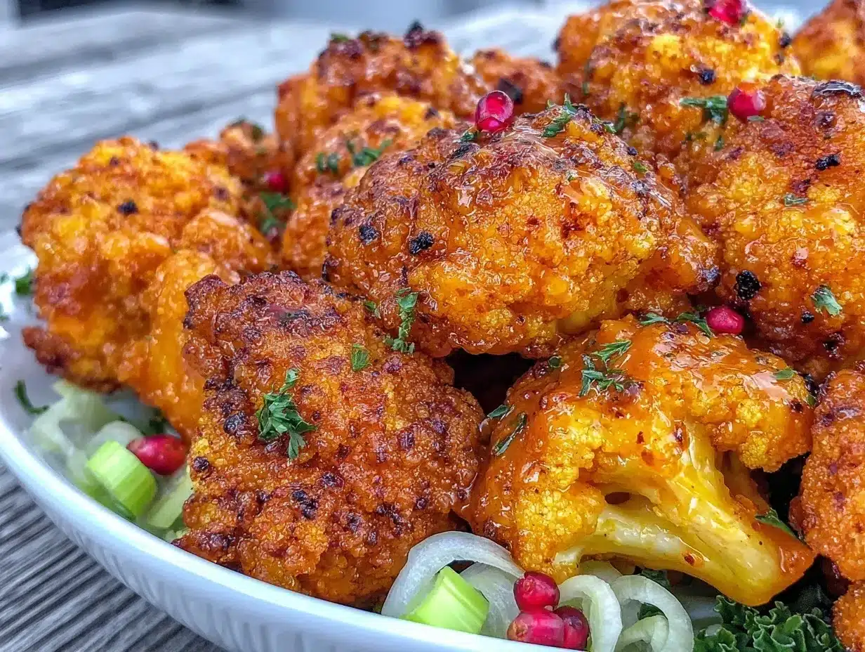 crispy baked cauliflower wings preparation steps